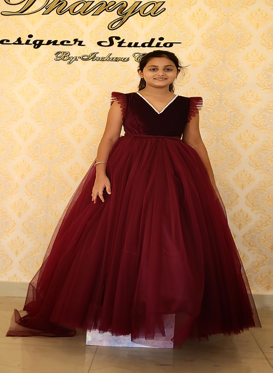 Long gown designs by Angalakruthi Bangalore India Floral gown designs  Custom designer boutique in Bangalore India | Casual frocks, Anarkali  dress, Kids dress