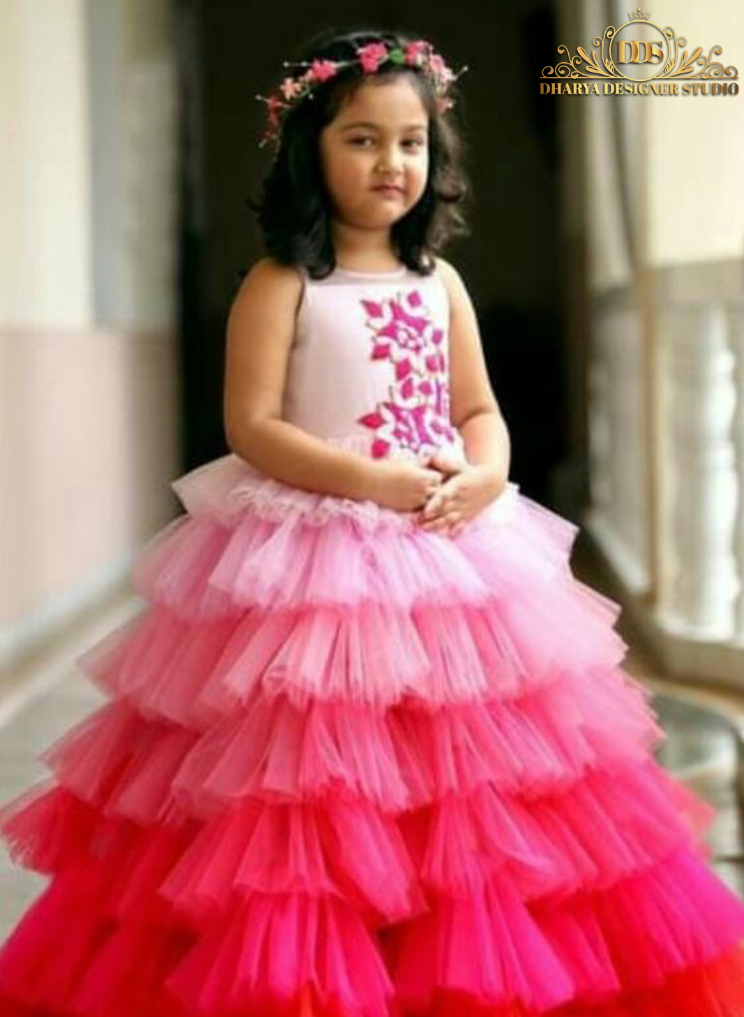 Net Sleeveless Designer Kids Gown, 22-42, Age: 3-18 Year at Rs 260 in Delhi