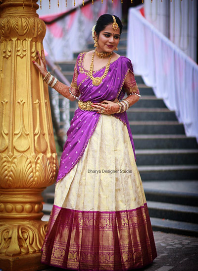 A Fun-filled Bangalore Wedding Where The Bride Transformed Her Grandmom's  Heirloom Saree | Indian wedding reception outfits, Indian reception outfit,  Wedding matching outfits